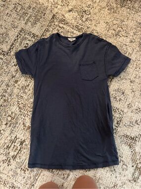 Women’s Navy Pocket Crewneck T-Shirt Dress